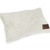 Entworfen von Lotte: Kissen „Ribbed“ – Hund – Hellgrau – 35 x 23 cm