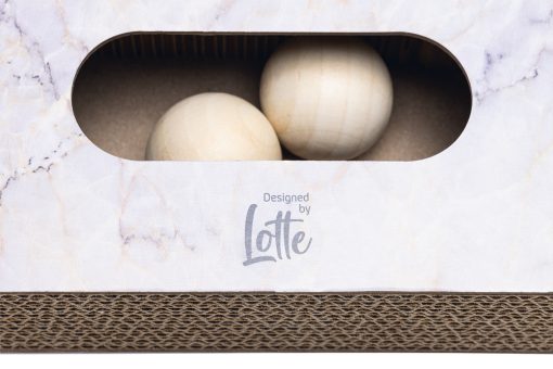 Designed by Lotte Meda - Cat toys - Cardboard - Beige - 58x35x6 cm - Image 4